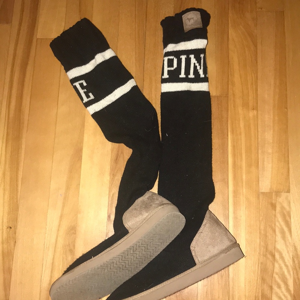Victoria secret PINK tall sock boots
